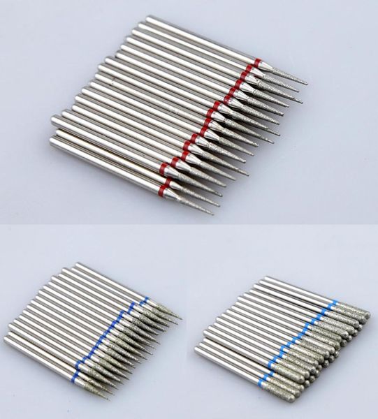 

10pcs diamond nail drill bit set milling cutters nail manicure electric cutter bits cuticle polishing tools nail accessories8968708