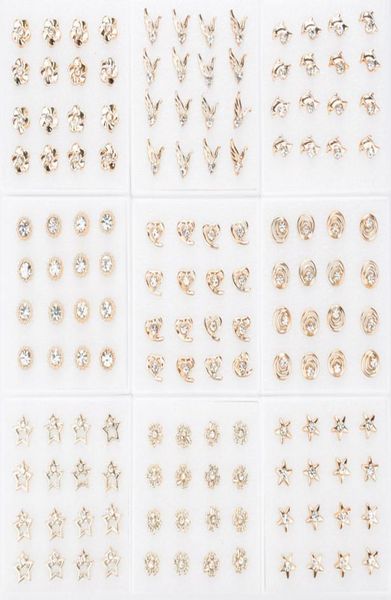 

168 pairs earring jewelry lots gold hook mixed styles flower leaf heart women039s dangle earrings eardrop ship4250399, Golden;silver