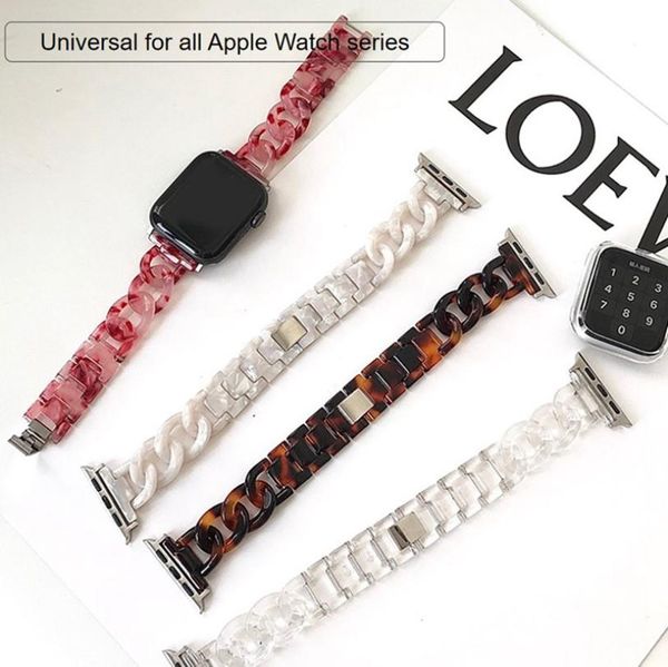 

for apple watch band 6 5 4 3 2 se resin strap 38mm 40mm 42mm 44mm cowboy style7839013, Black;brown