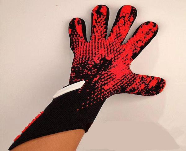 

new predators goalkeeper gloves latex soccer football professional gk doorman ball luvas9247951, Black
