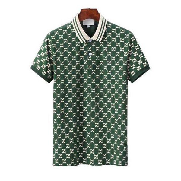 

2023 designer polo shirts men luxury casual t shirt snake bee letter print embroidery fashion high street mens polos rrfz, White;black