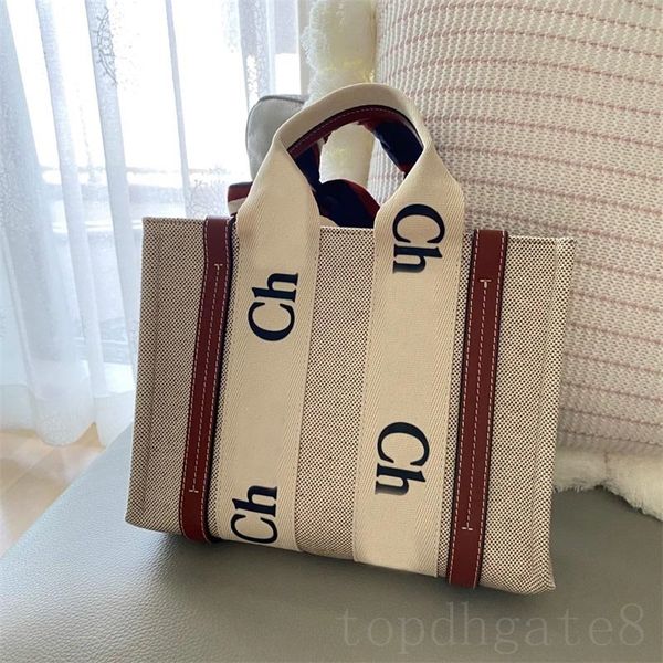 

luxury bag woody canvas tote shoulder bags linen canvas cool unique summer sacoche homme adjustable long strap simple modern beach bag retro