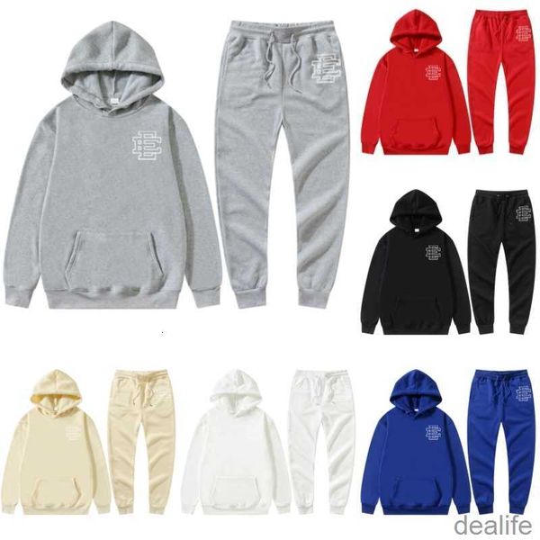 

designer warm 2023 eric emanuel hooded ee hoodies tracksuit sweater mens fashion streetwear pullover loose hoodie couple clothing letter pri, Black