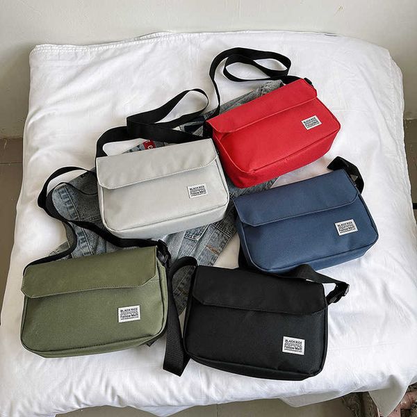 

men's messenger bag messenger bag horizontal version bag cover bag women's bag korean version simple single shoulder bag seal