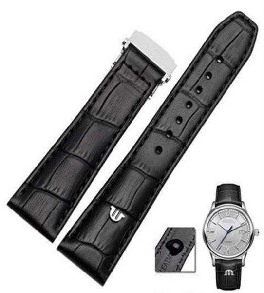 

watch bands genuine leather watchband for maurice lacroix watches strap black brown 20mm 22mm with folding buckle bracelet299i9557788