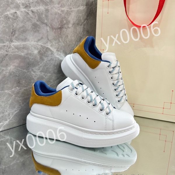 

luxury designers sneaker casual shoe sole white black leather womens mens high-quality flat lace up trainers sneakers size 35-46