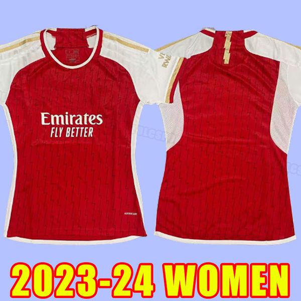 

women arsen soccer jerseys 23 24 smith rowe saka martinelli tierney 2023 2024 odegaard nketiah g.jesus fabio vieira zinchenko saliba home aw, Black;yellow