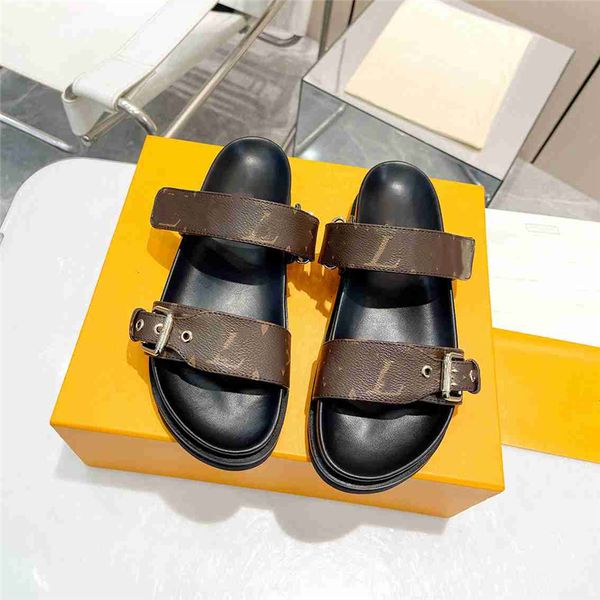 

fashion sandals luxury design 2023 luis women's high heels business work leather canvas casual student sandals vuttonity 07-04, Black