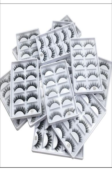 

5 pairs pack handmade 3d mink natural long cross false eyelashes fake eye lashes extensions soft fake eye lash extensions black l6479863