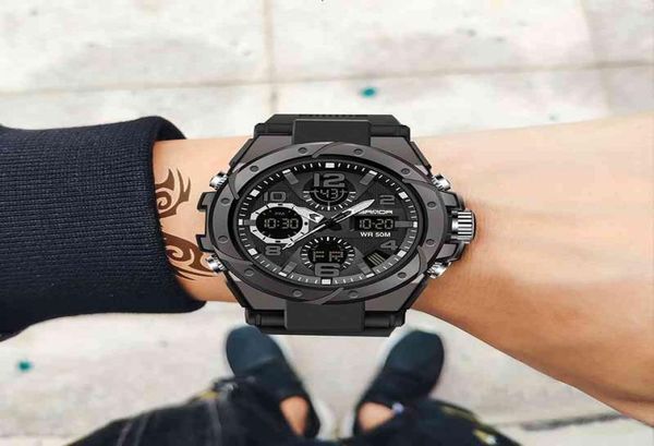 

basid brand luxury men sports watches digital led electronic g style quartz wristwatches waterproof swimming shock military8035052