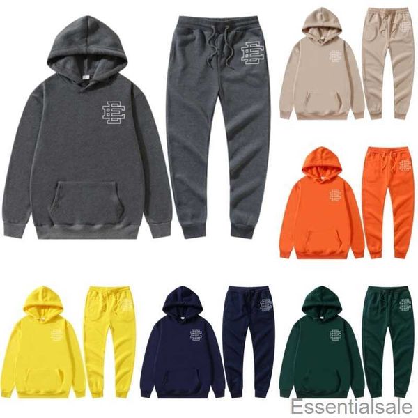 

designer 2023 warm eric emanuel hooded ee hoodies tracksuit sweater mens fashion streetwear pullover loose hoodie couple clothing letter pri, Black