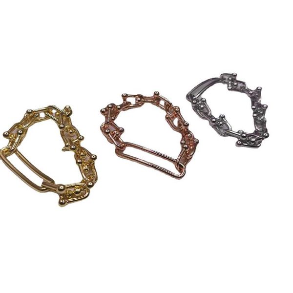 

high version tiffay 21 new hardwear series u-shaped buckle long bracelet women's high grade temperament lovers chain 5zhk, Black