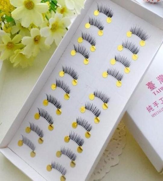 

10 pairs makeup mini half corner black false eyelashes natural fake eye lashes makeup tools9945670