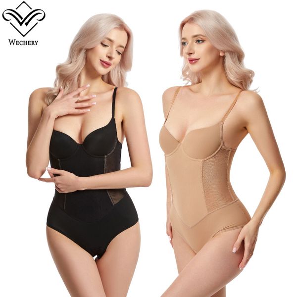

selling women 7 steel bone bodysuit tummy control shapewear seamless new design lace body shaper full body shaper, Black;white