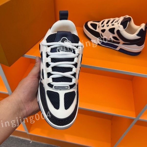 

2023 men's trainers designer man's casual shoes quality men lace-up sneakers outdoor runing sport shoe fashion mens basketball sho, Black