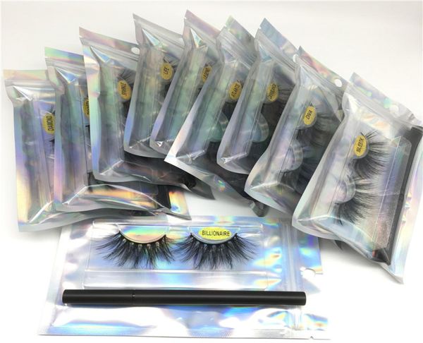 

25mm mink eyelashes with glue eyeliner dramatic long 5d faux mink eyelashes 3d mink eyelash adhesive eyelash glue for soft eyelash5541874