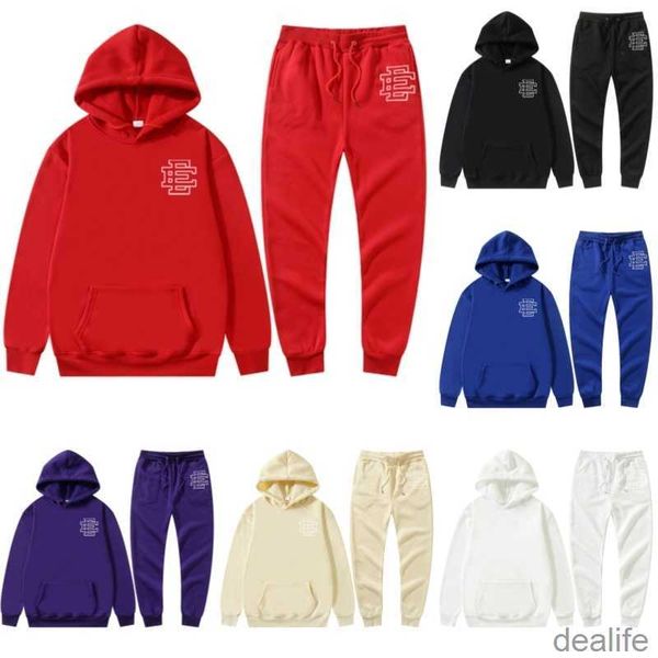 

designer warm 2023 eric emanuel hooded ee hoodies tracksuit sweater mens fashion streetwear pullover loose hoodie couple clothing letter pri, Black