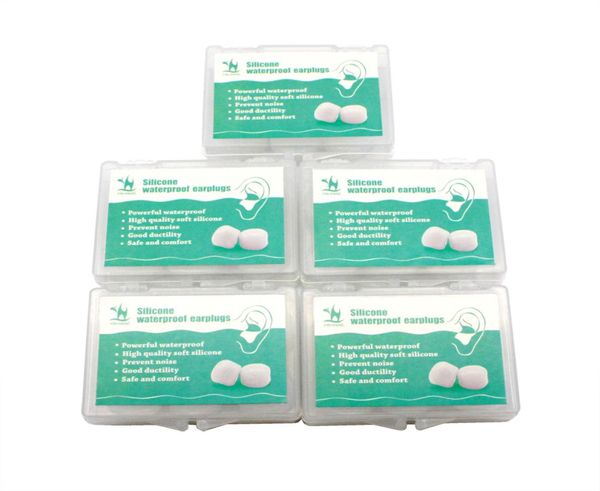 

5box30pcslot ear plugs noise reduction antinoise earplugs silicone soft waterproof swimming travel sleep learn soundproof quiet5641828
