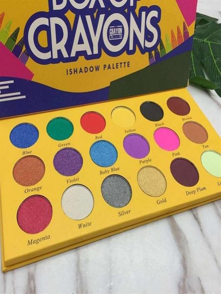

2022 box of crayons eyeshadow palette 18 color shimmer matte eye shadow makeup palette210y6168876