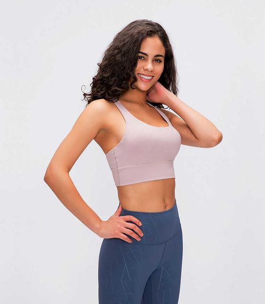 

l-018 yoga womens clothing gym yoga sport fitness women sports bra crop tube underwear sportswear outdoor jogging leisure bras summer