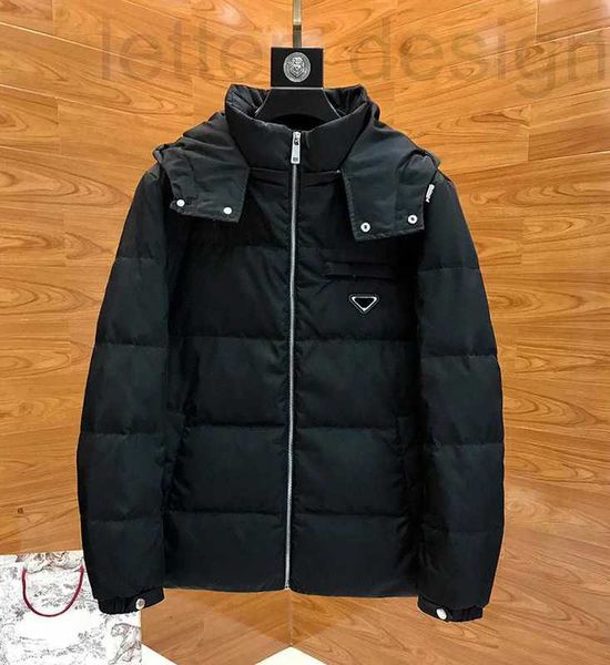 

men's jackets designer hooded 90% goose down jacket for men 2020 new winter keep warm zipper fly solid color coat casual loose, Black;brown