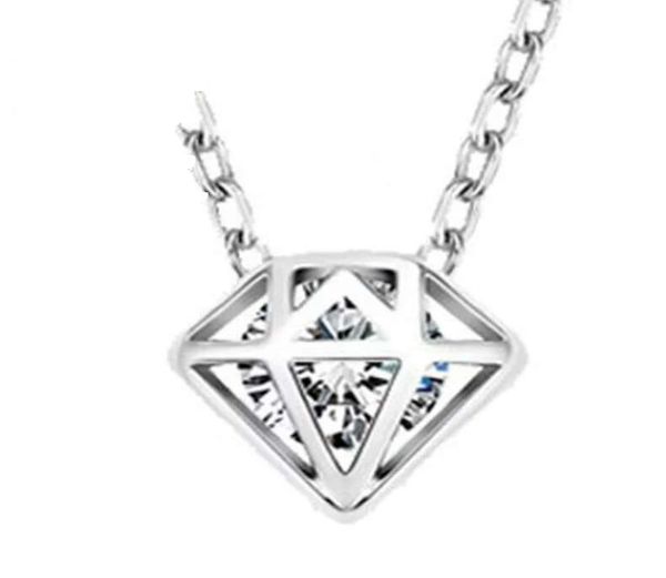 

925 sterling silver jewelry pendant statement necklaces wedding vintage infinity charms cross multifaceted crown diamond shaped1053870