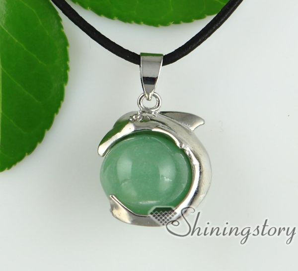 

dolphin ball chakra stones pendant chakra healing necklace jewelry crystals for healing jewellery handmade necklaces with pendants8082774, Silver