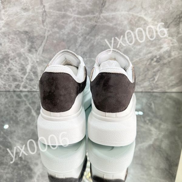 

new designers sneaker casual shoe sole white black leather womens mens high-quality flat lace up trainers sneakers size 35-46