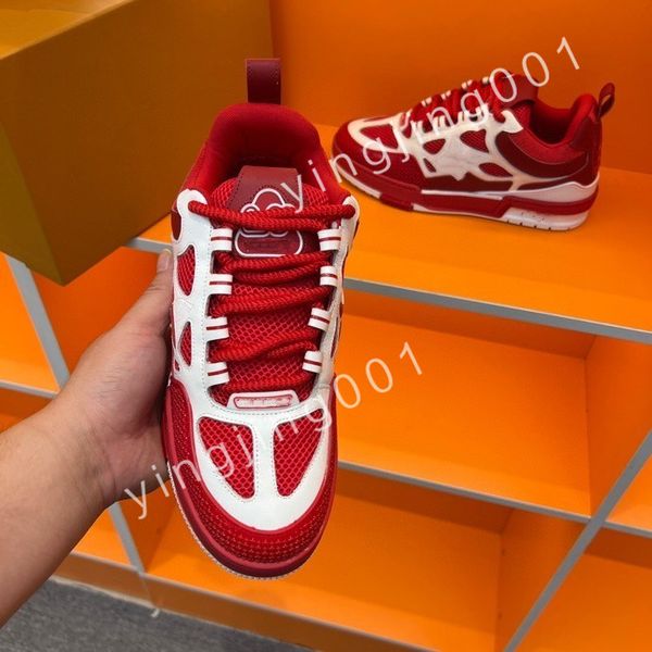 

2023 luxury platform designer boots low casual shoes sneakers women mens fashion party flat leather vintage trainers, Black