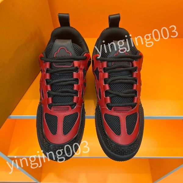 

luxurys designer casual shoes sneakers leather embroidered black men chaussures white shoe walking sports platform trainers