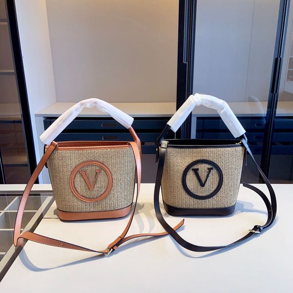 

lafite grass bags capacity shoulder handbags wicker woven straw totes women shopping female casual rattan bag buckets large beach lady summe