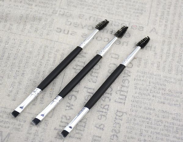 

makeup eye brow eyebrow brush 12 synthetic duo makeup brushes double eyebrow brush head brushes kit pinceis epacket 4163125