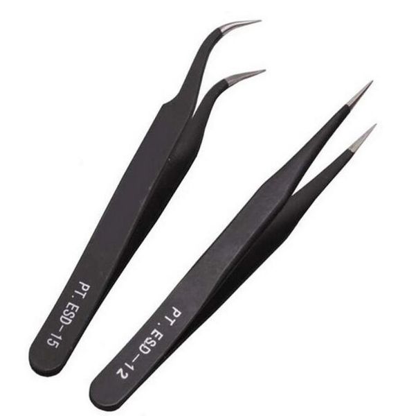 

antiacid steel curved straight tweezers makeup eyelash false eyelashes extension eye lashes styling1871983