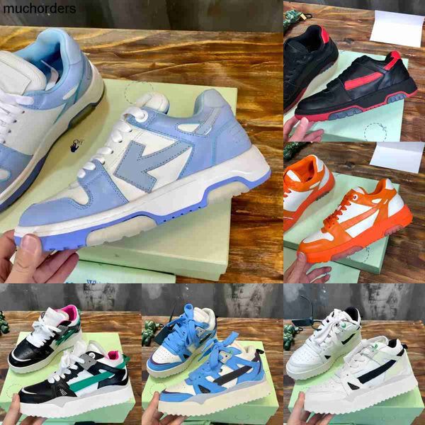 

out of office sneakers designer shoes luxury men women casual shoe decorated arrow lace-up stitching sneakers comfortable leather breathable