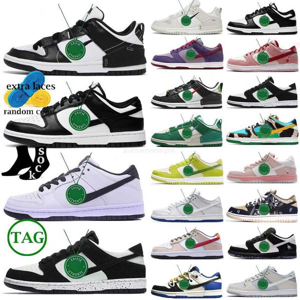 

black panda lows running shoes designer dunks pine green university red men women triple pink white unc pn dust green sail grey fog trainers