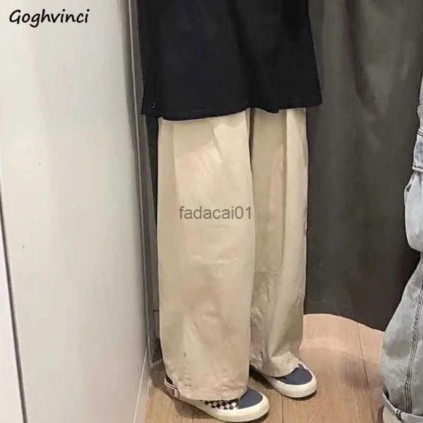 

loose pants women spring solid simple drawstring s4xl wide leg allmatch korean style basic chic retro ladies ins l230621, Black;white