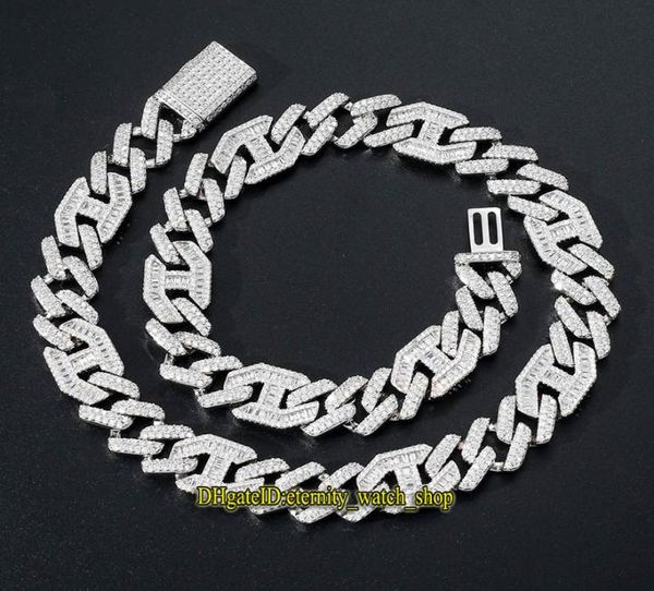 

eternity new 3 1 hip hop cz diamond inlaid necklace highend flip clasp 15mm wide bar cuban chain mens necklace iced out mens br7647411, Black