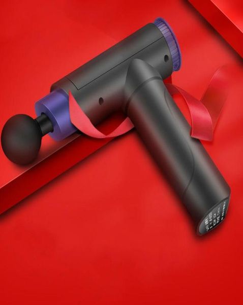 

2020 fashion massage gun professional deep tissue body massager electric fascia to relieve muscle tension deep massage healfascc g9010817