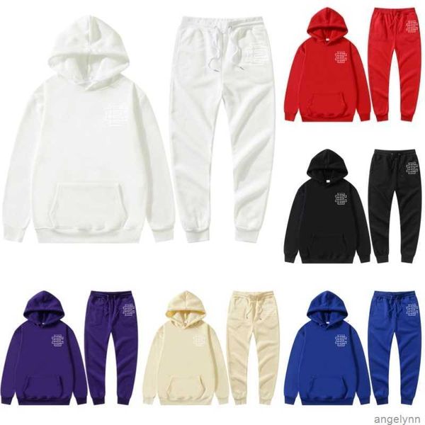 

warm 2023 designer eric emanuel hooded ee hoodies tracksuit sweater mens fashion streetwear pullover loose hoodie couple clothing letter pri, Black