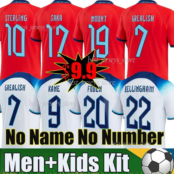 

clearance 9.9 2022 englands soccer jerseys kane saka sterling rashford grealish mount foden bellingham 22/23 football shirts no name no numb, Black;yellow
