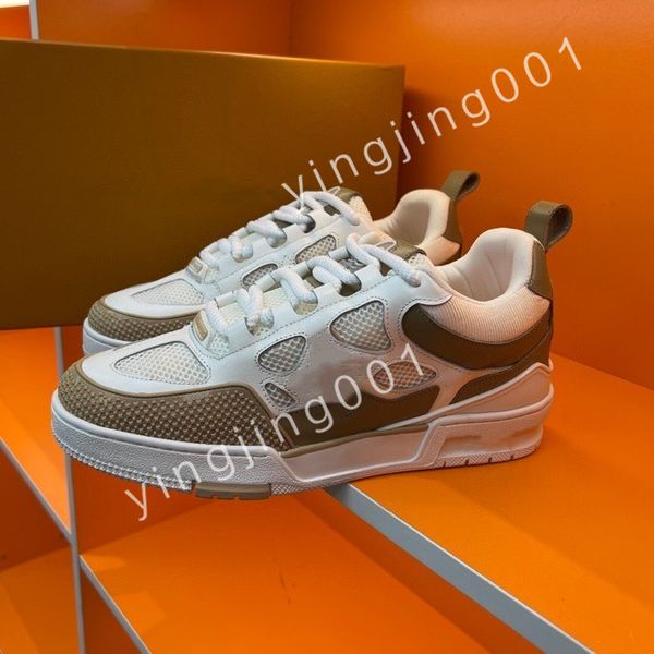 

2023 luxury platform designer boots low casual shoes sneakers women mens fashion party flat leather vintage trainers, Black