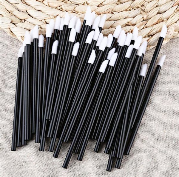 

50pcslot pro disposable lip brush lip stick lip gloss rod super soft cosmetic brush sets makeup brushes for lips beauty tools1001902
