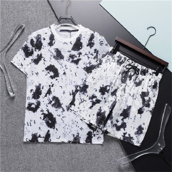 

mens tracksuits designer suit pants casual set jogou print t -shirt sand difficult pants, sweatshirt casual shirt casual tees, Gray
