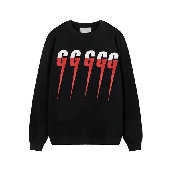 

mens designer hoodie high street womens hoodies hip hop 100% cotton couple coat cotton crewneck jacket 77777, Black