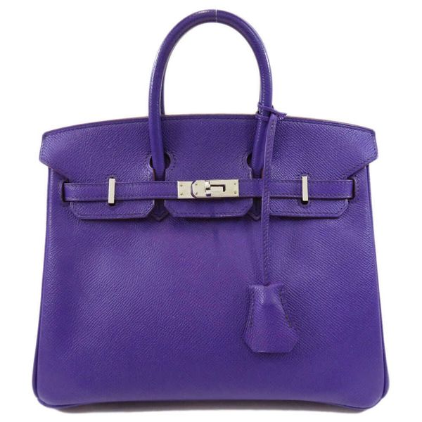 

h birkins ermess bag genuine cow leather handbag 25 purple silverhardware epsomhandmade bag qq ykzt