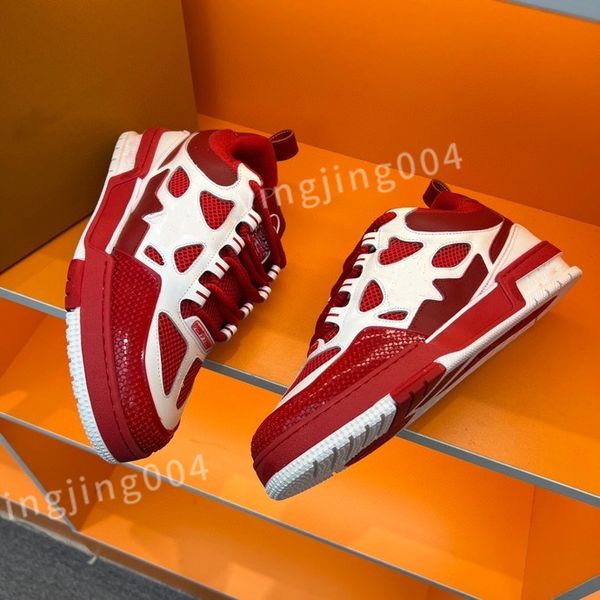 

new luxury men's trainers designer man's casual shoes quality men lace-up sneakers outdoor runing sport shoe fashion mens basketba, Black