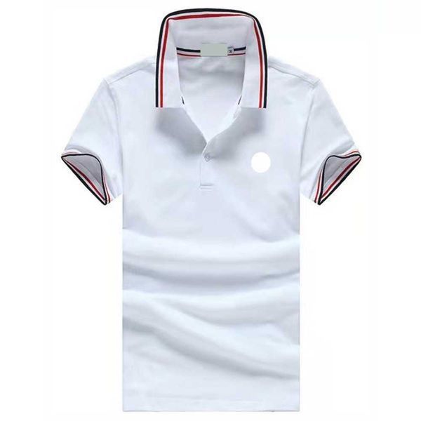 

designer mens basic business polos t shirt womens embroidered badges polo t-shirts 1t3e, White;black