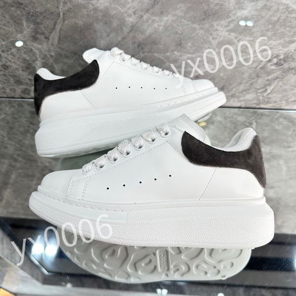 

2023 new designers sneaker casual shoe sole white black leather womens mens high-quality flat lace up trainers sneakers size 35-46