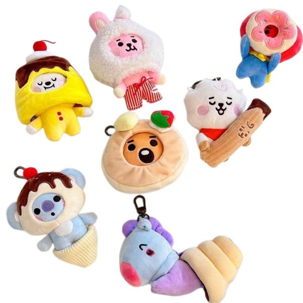 

bts doll keychain pendant plush doll cute doll bag pendant