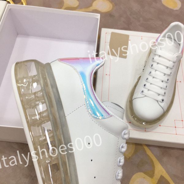 

new women sneakers travel shoes leather lace-up sneaker cowhide fashion lady flat designer trainers letters woman shoe platform men sneakers, Black